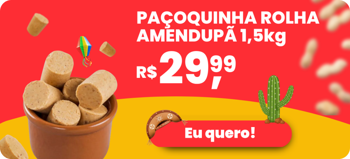 PAÇOCA AMENDUPÃ 1,5KG