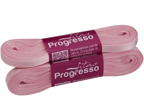 FITA 15MM LISO ROSA BEBÊ - 10M