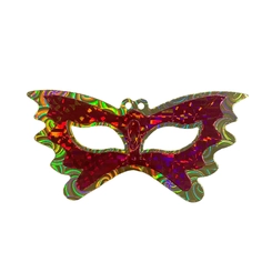 MÁSCARA HOLOGRAFICA BORBOLETA - 6UN