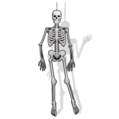 PAINEL HALLOWEEN ESQUELETO ARTICULADO - 1UN