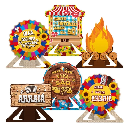 DECORAÇÃO DE MESA ARRAIA - 6UN