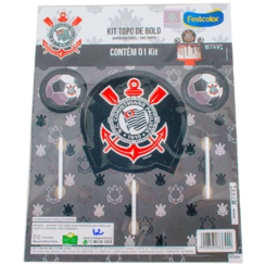 KIT TOPO BOLO CORINTHIANS - 3UN