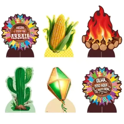 DECORAÇÃO DE MESA ARRAIA 2 - 6UN