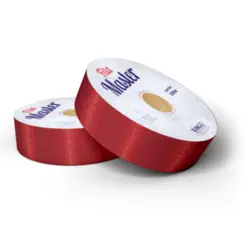 FITA LISA MASTER VERMELHA 16MM X 50M - 1UN