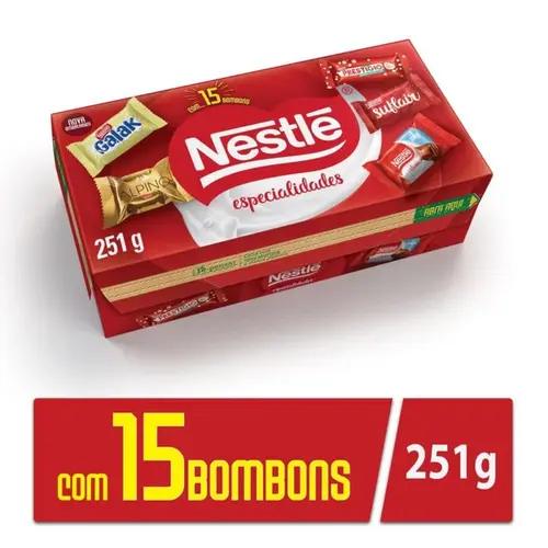 CAIXA DE BOMBONS ESPECIALIDADES NESTLÉ - 251G
