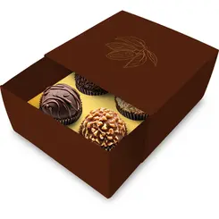 CAIXA LUVA PARA 4 DOCES PÁSCOA - 1UN
