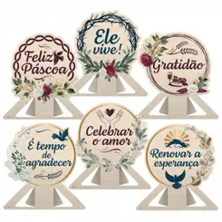 DECORAÇÃO DE MESA PÁSCOA ESSÊNCIA - 6UN