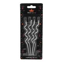 VELA ESPIRAL PRATEADA FINA