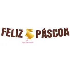 FAIXA FELIZ PÁSCOA - 1UN