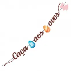 KIT CAÇA AOS OVOS PÁSCOA CHOCOLATE - 1UN