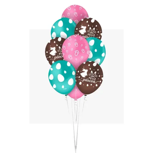 BALÃO Nº 10 PÁSCOA CHOCOLATE - 10UN