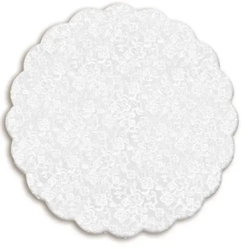 FUNDO RENDA FRANCESA 9CM BRANCO - 100UN