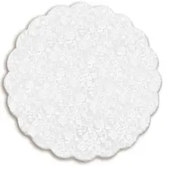 FUNDO RENDA FRANCESA 9CM BRANCO - 100UN