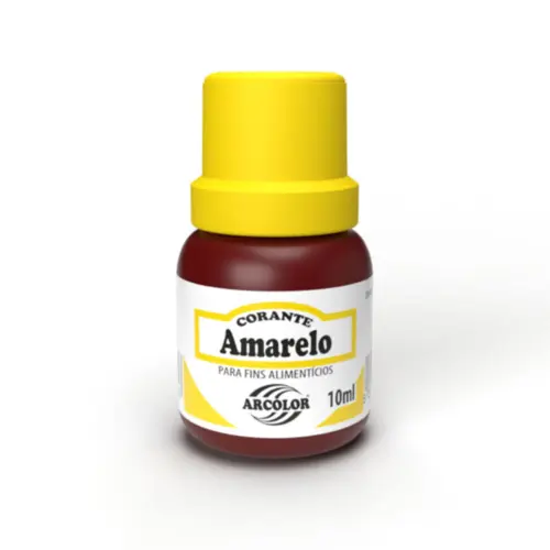 CORANTE LIQUIDA AMARELO 10ML - 1UN