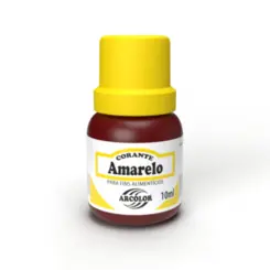 CORANTE LIQUIDA AMARELO 10ML - 1UN