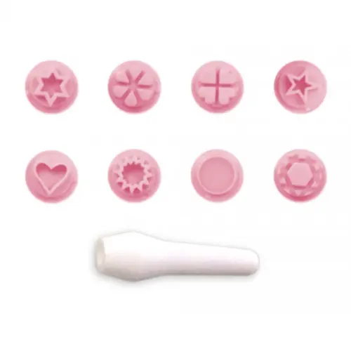 KIT CARIMBOS ESSENCIAIS ROSA BEBÊ - 9UN