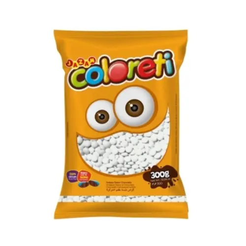 CONFETE COLORETI BRANCO 300G - 1UN