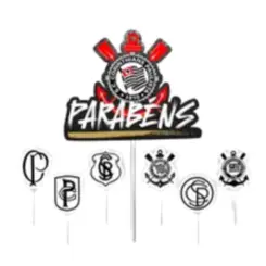 TOPO DE BOLO CORINTHIANS EVA - 1UN