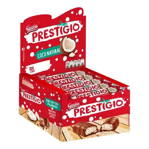 CHOCOLATE AO LEITE PRESTIGIO 33G - 30UN