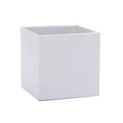 CACHEPOT PAPER POTE 15 QUADRADA BRANCO