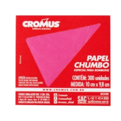 PAPEL CHUMBO CROMUS 10X9.8 ROSA - 300UN