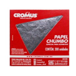 PAPEL CHUMBO CROMUS 8X7.8CM PRATA - 300UN