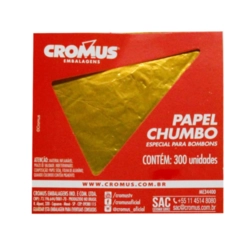 PAPEL CHUMBO CROMUS 8X7.8CM AMARELO - 300UN