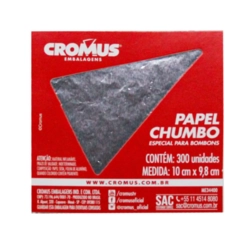 PAPEL CHUMBO CROMUS 10X9.8CM PRATA - 300UN