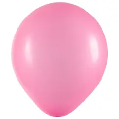 BALÃO 16" REDONDO ROSA PINK ART LATEX - 12UN