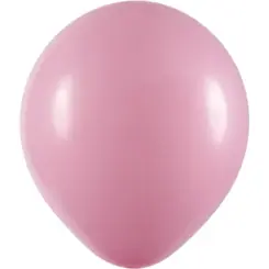 BALÃO 16" REDONDO ROSA ART LATEX - 12UN