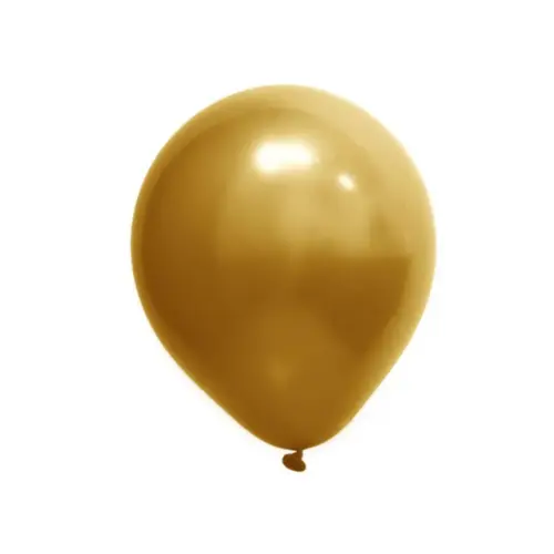 BALÃO 16" CROMADO OURO ART LATEX - 12UN