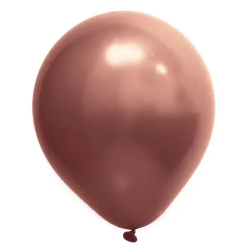 BALÃO 16" CROMADO BRONZE ART LATEX - 12UN