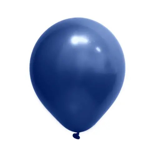 BALÃO 16 CROMADO AZUL ART LATEX - 12UN