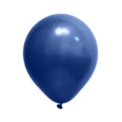 BALÃO 16 CROMADO AZUL ART LATEX - 12UN