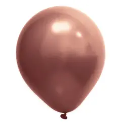 BALÃO 5" CROMADO BRONZE ART LATEX - 25UN