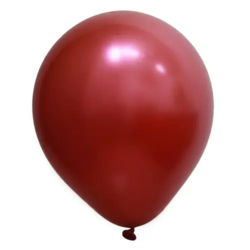 BALÃO 5" CROMADO VERMELHO ART LATEX - 25UN