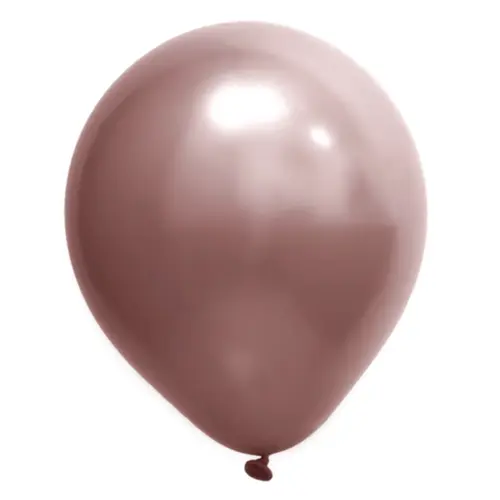 BALÃO 5" CROMADO ROSE GOLD ART LATEX - 25UN