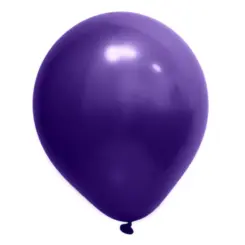 BALÃO 9" CROMADO ROXO ART LATEX - 25UN