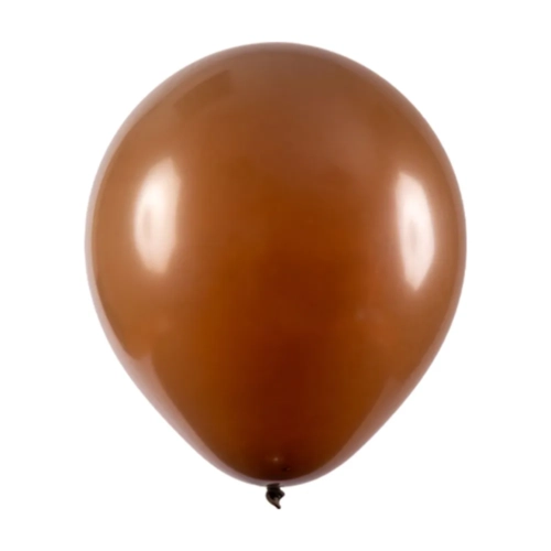 BALÃO 16" REDONDO MARROM ART LATEX - 12UN