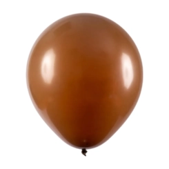 BALÃO 16" REDONDO MARROM ART LATEX - 12UN