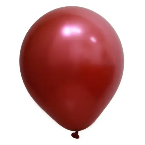 BALÃO 9" CROMADO VERMELHO ART LATEX - 25UN
