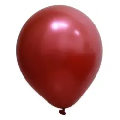 BALÃO 9" CROMADO VERMELHO ART LATEX - 25UN