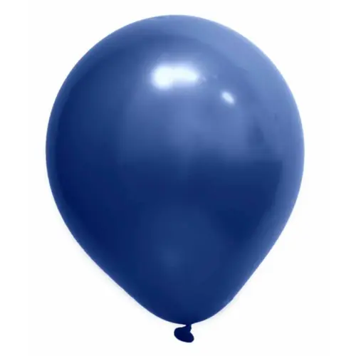 BALÃO 9" CROMADO AZUL ART LATEX - 25UN