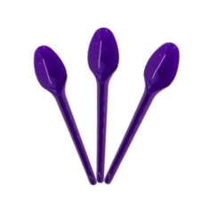 COLHER SOBREMESA NEON ROXO BELLO - 50 UN