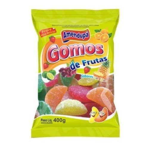 BALA DE GOMAS GOMOS DE FRUTAS 400G