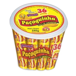 PAÇOQUINHA ROLHA EMBALADA AMENDUPÃ 540G.
