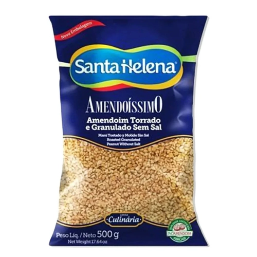AMENDOISSIMO GRANULADO  SEM SAL SANTA HELENA  - 500G