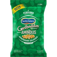 AMENDOIM GRELHADITOS AMINDUS SEM PELE SANTA HELENA 400G