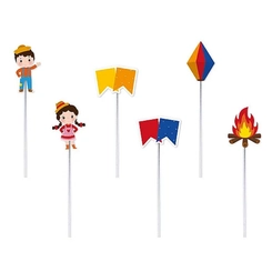 PICK DECORATIVO ARRAIAL JUNINO - 12UN