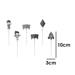 PICK DECORATIVO ARRAIAL JUNINO - 12UN